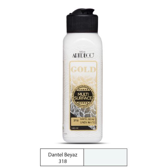 Artdeco Gold Multi-Surface Akrilik Boya 140ml Dantel Beyaz