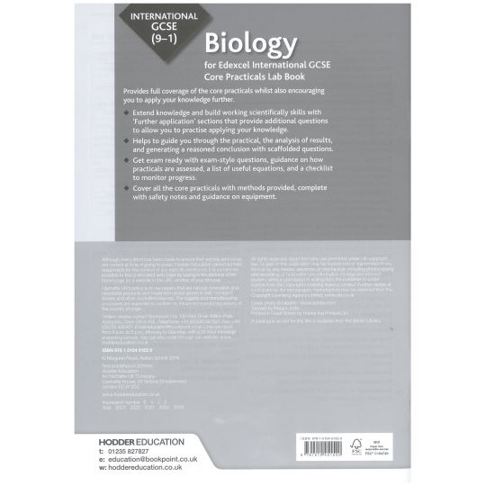 Edexcel International Gcse 9-1 Biology Student Lab Book | Deniz Shop