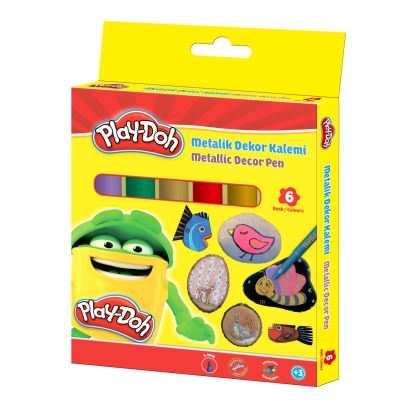 Play-Doh  Metalik Keçeli Kalem Seti 6 Renk