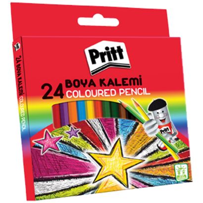 Pritt Kuru Boya Karton Kutu Tam Boy 24 Renk