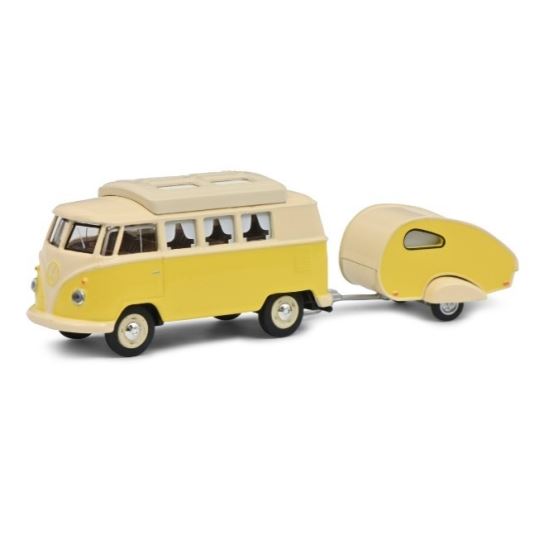 Shuco VW T1 Camper w.caravan 1:64