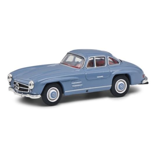 Shuco MB 300 SL gullwing blue 1:64