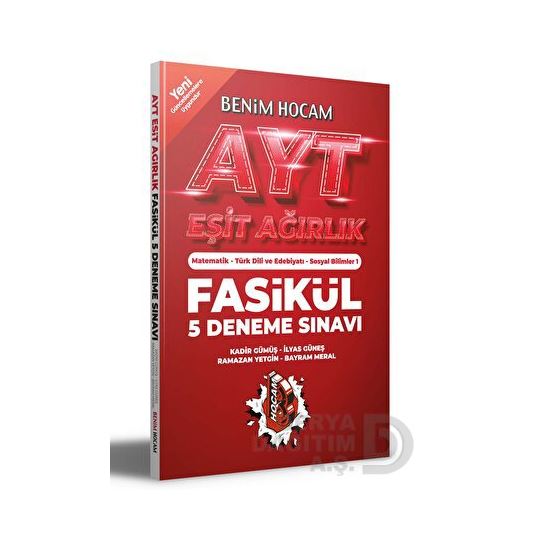 Benim Hocam /  Ayt Eşit Ağı Fasikül 5 Deneme Sınavı(iadesiz)