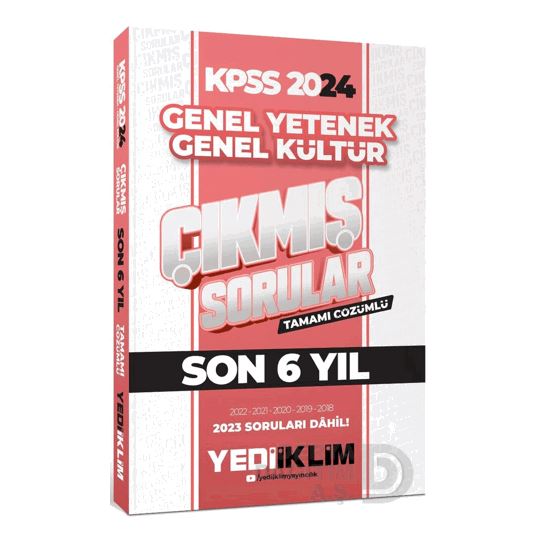 Yediiklim /   Kpss 2024 Genel Yt.kl.(14506) Son 6 Yıl Çıkmış Sorular