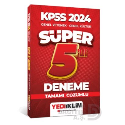 Yediiklim /   Kpss 2024 Gy - Gk Süper 5li Deneme