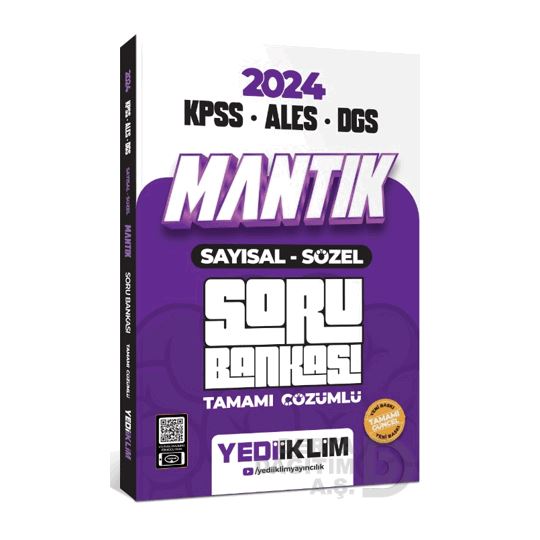 Yediiklim /   Kpss Ales Dgs 2024 Mantık (say.söz) Soru Bankası