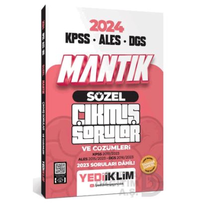 Yediiklim /   Mantık Sözel 2024 Kpss Ales Dgs Çıkmış Sorular