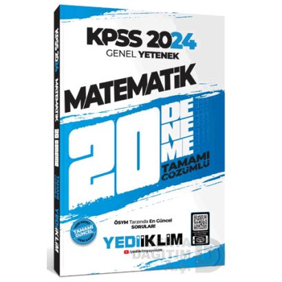 Yediiklim /   Matematik Kpss 2024 Gkültür 20 Deneme