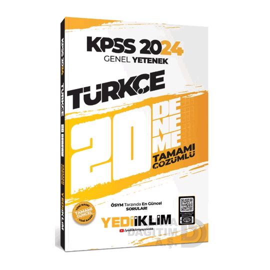 Yediiklim /   Türkçe Kpss 2024 Gkültür 20 Deneme