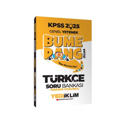 Yediiklim / Kpss Gy Bumerang Türkçe  Sb 2025