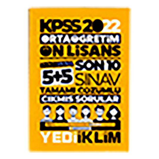 Yediiklim / Kpss Orta Öğret.ön Lisans Fas Son 10 Sınav-2022