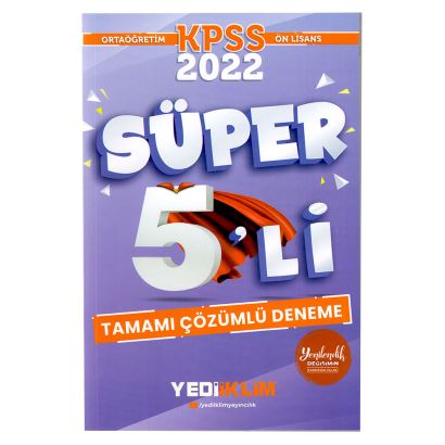 Yediiklim / Kpss Orta Öğret.ön Lisans Süper 5 Li Den-20